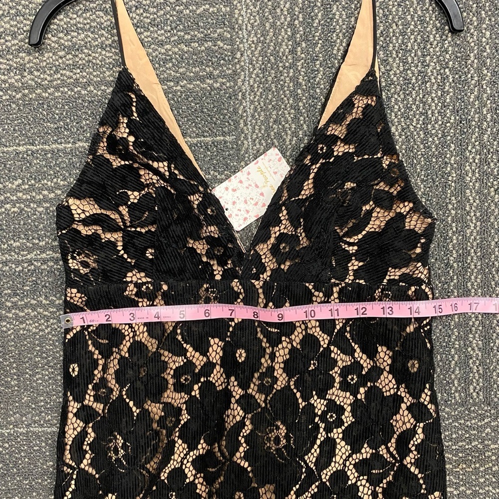 NWT Free People Dangerous Love Black Lace Mini Dress Size 2 - Picture 11 of 14